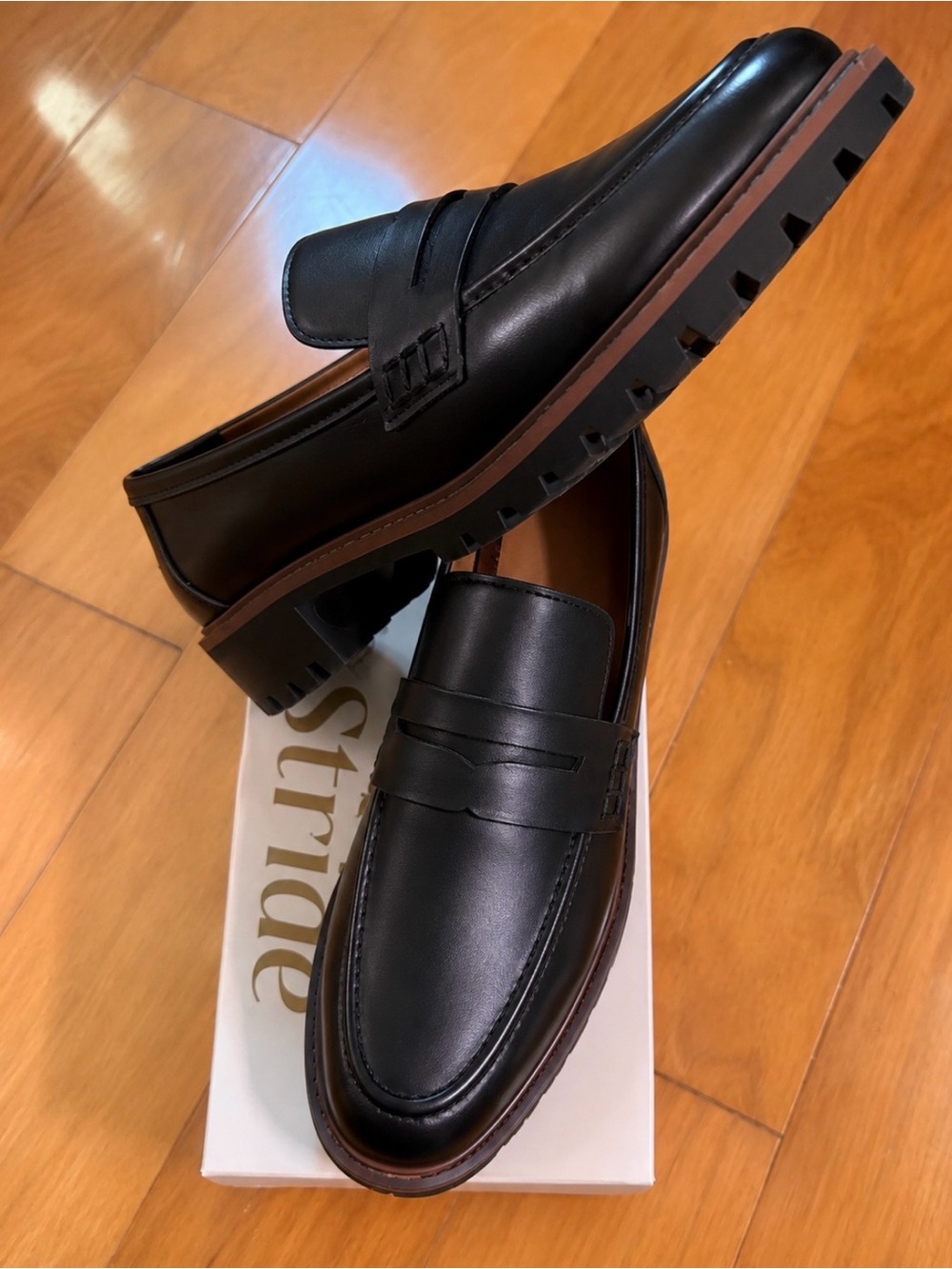 NWOT Style & Co. Women Black Leather Penny Loafers 8.5